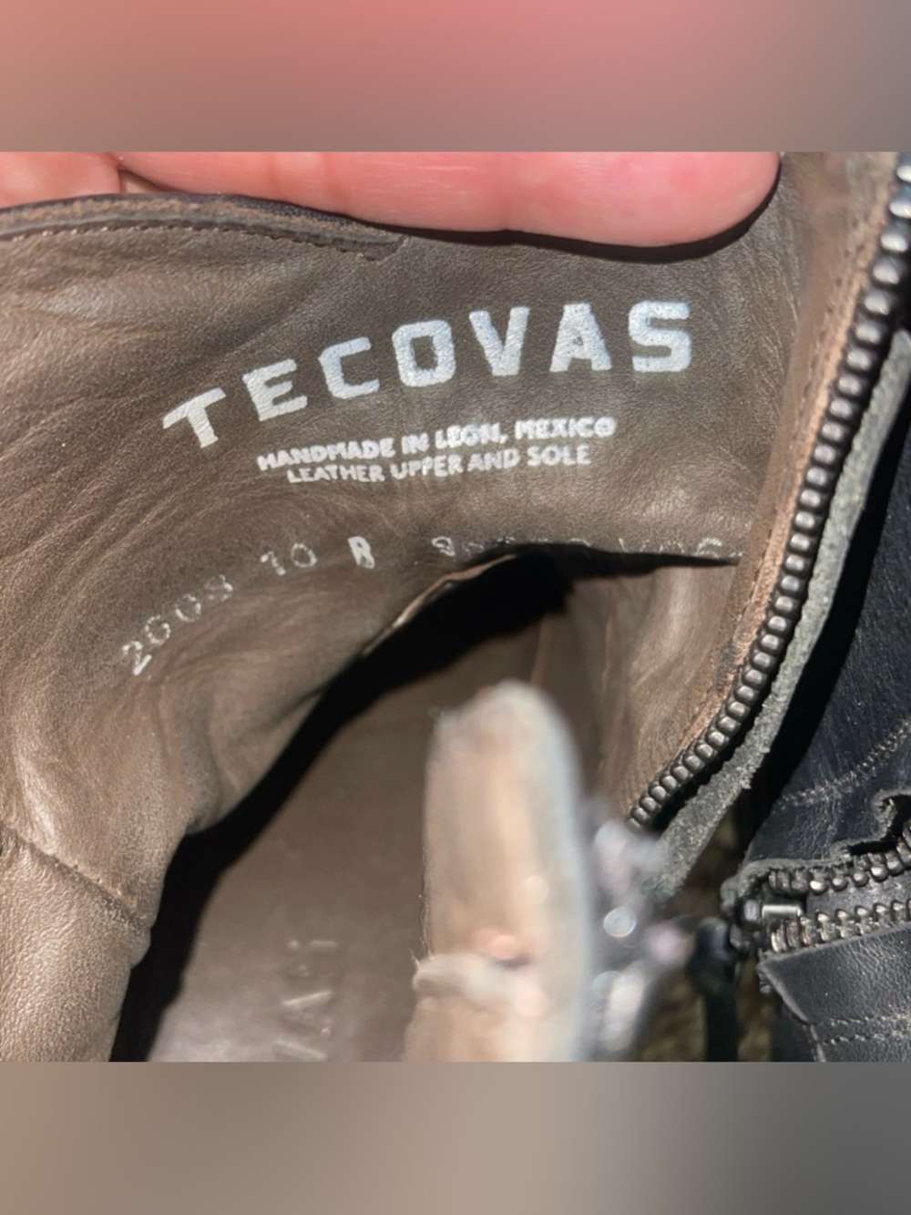 Tecovas The Daisy Scotch Western Ankle Boots 10B, Black - Picture 12 of 16